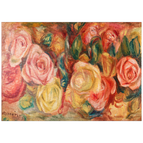 Darstellung des Puzzle-Motivs Roses (1912) by Pierre-Auguste Renoir – Puzzleteile: 1000