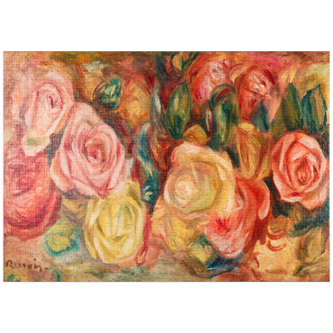 puzzleplate Roses (1912) by Pierre-Auguste Renoir 1000 Puzzle