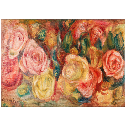 puzzleplate Roses (1912) by Pierre-Auguste Renoir 1000 Puzzle