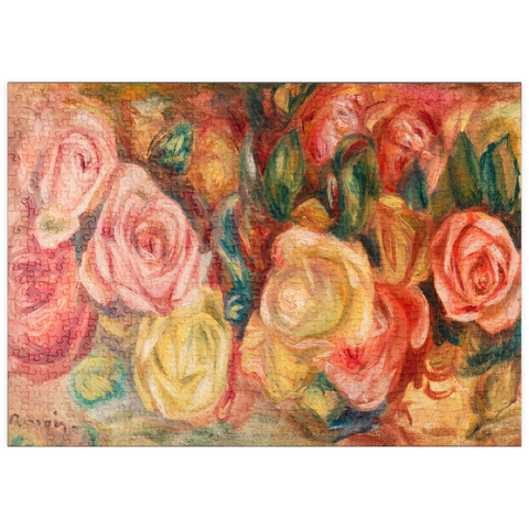 puzzleplate Roses (1912) by Pierre-Auguste Renoir 500 Puzzle