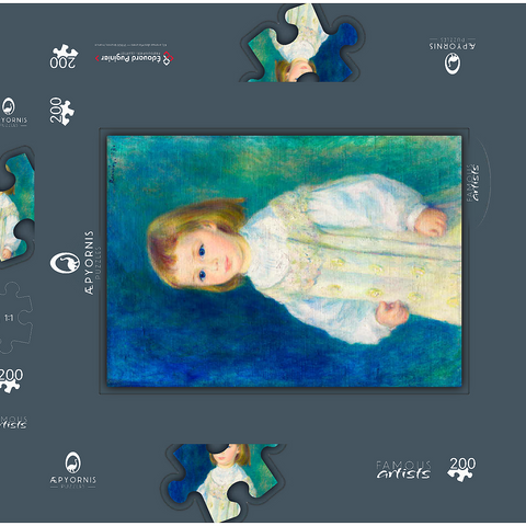 Lucie Berard (Child in White) (1883) by Pierre-Auguste Renoir 200 Puzzle Schachtel 3D Modell