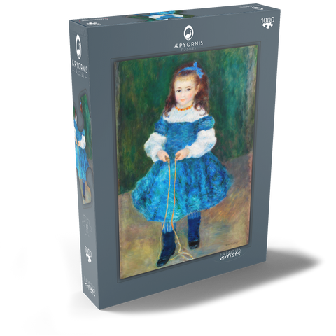 Girl with a Jump Rope (Portrait of Delphine Legrand) (1876) by Pierre-Auguste Renoir 1000 Puzzle Schachtel Ansicht2