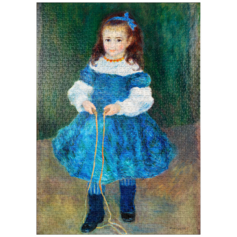 puzzleplate Girl with a Jump Rope (Portrait of Delphine Legrand) (1876) by Pierre-Auguste Renoir 1000 Puzzle