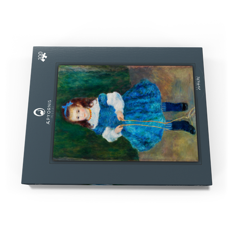 Girl with a Jump Rope (Portrait of Delphine Legrand) (1876) by Pierre-Auguste Renoir 100 Puzzle Schachtel Ansicht3