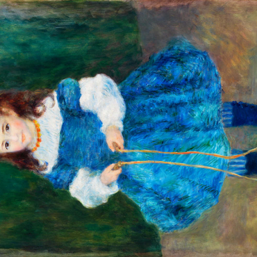 Girl with a Jump Rope (Portrait of Delphine Legrand) (1876) by Pierre-Auguste Renoir 200 Puzzle 3D Modell