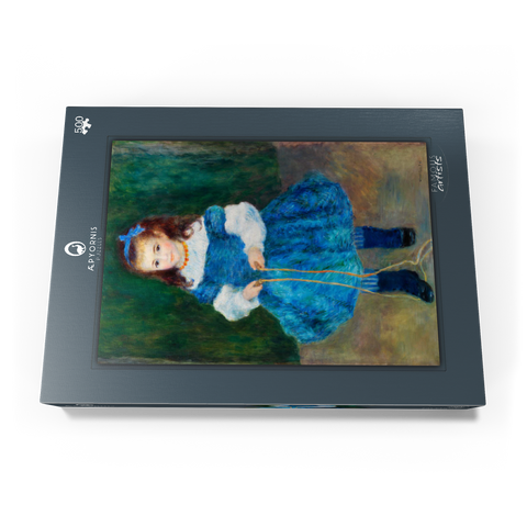 Girl with a Jump Rope (Portrait of Delphine Legrand) (1876) by Pierre-Auguste Renoir 500 Puzzle Schachtel Ansicht3