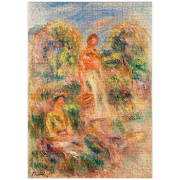 puzzleplate Standing Woman and Seated Woman in a Landscape (Une femme debout et une femme assise dans un paysage) (1919) by Pierre-Auguste Renoir 1000 Puzzle