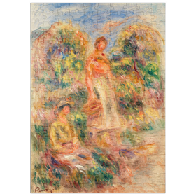 Darstellung des Puzzle-Motivs Standing Woman and Seated Woman in a Landscape (1919) by Pierre-Auguste Renoir – Puzzleteile: 200
