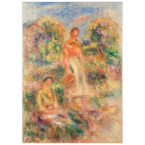 puzzleplate Standing Woman and Seated Woman in a Landscape (Une femme debout et une femme assise dans un paysage) (1919) by Pierre-Auguste Renoir 500 Puzzle