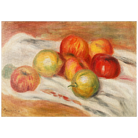 Darstellung des Puzzle Motivs Apples, Orange, and Lemon (1911) by Pierre-Auguste Renoir - Puzzleteile: 1000