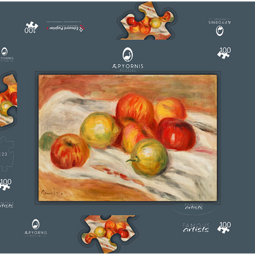 Apples, Orange, and Lemon (Pommes, oranges et citrons) (1911) by Pierre-Auguste Renoir 100 Puzzle Schachtel 3D Modell