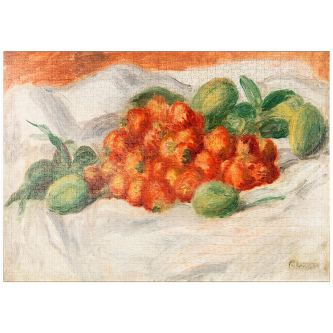 puzzleplate Strawberries and Almonds (Fraises et amandes) (1897) by Pierre-Auguste Renoir 1000 Puzzle