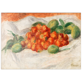 Darstellung des Puzzle-Motivs Strawberries and Almonds (1897) by Pierre-Auguste Renoir – Puzzleteile: 200