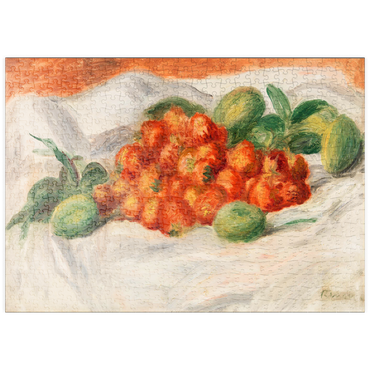 puzzleplate Strawberries and Almonds (Fraises et amandes) (1897) by Pierre-Auguste Renoir 500 Puzzle