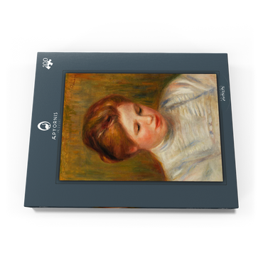 Head (Tête). Also called Etude de brodeuse (1904) by Pierre-Auguste Renoir 100 Puzzle Schachtel Ansicht3