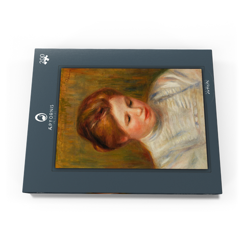 Head (Tête). Also called Etude de brodeuse (1904) by Pierre-Auguste Renoir 200 Puzzle Schachtel Ansicht3