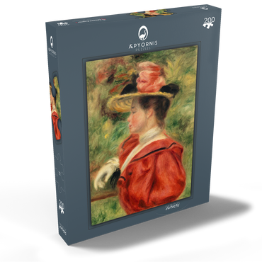 Woman with Glove (Femme au gant) (1893–1895) by Pierre-Auguste Renoir 200 Puzzle Schachtel Ansicht2