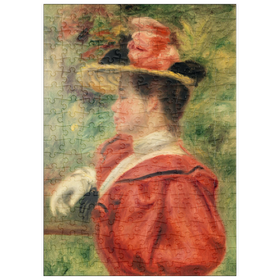 Darstellung des Puzzle-Motivs Woman with Glove (Femme au gant) (1893-1895) by Pierre-Auguste Renoir – Puzzleteile: 200