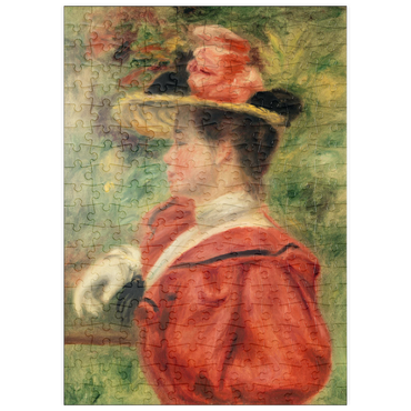 puzzleplate Woman with Glove (Femme au gant) (1893–1895) by Pierre-Auguste Renoir 200 Puzzle