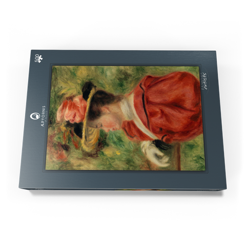 Woman with Glove (Femme au gant) (1893–1895) by Pierre-Auguste Renoir 500 Puzzle Schachtel Ansicht3