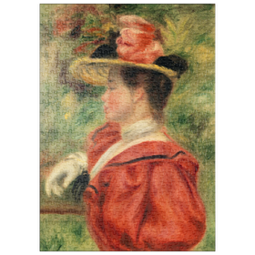 Darstellung des Puzzle-Motivs Woman with Glove (Femme au gant) (1893-1895) by Pierre-Auguste Renoir – Puzzleteile: 500
