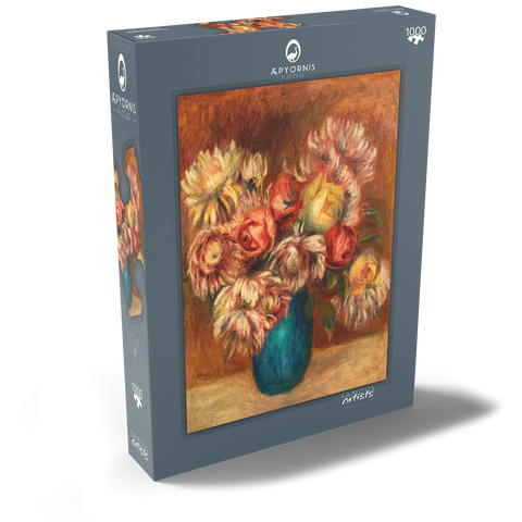 Flowers in a Green Vase (Fleurs dans un vase vert) (1912) by Pierre-Auguste Renoir 1000 Puzzle Schachtel Ansicht2