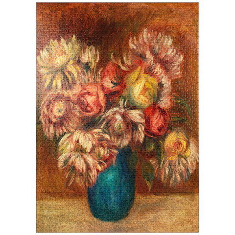 puzzleplate Flowers in a Green Vase (Fleurs dans un vase vert) (1912) by Pierre-Auguste Renoir 1000 Puzzle