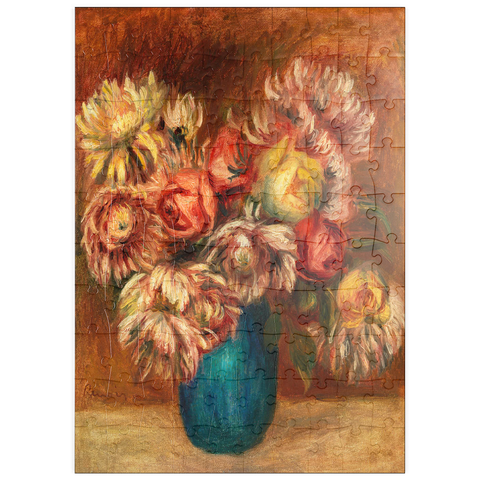 puzzleplate Flowers in a Green Vase (Fleurs dans un vase vert) (1912) by Pierre-Auguste Renoir 100 Puzzle