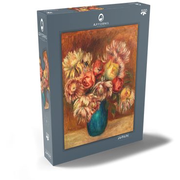 Flowers in a Green Vase (Fleurs dans un vase vert) (1912) by Pierre-Auguste Renoir 500 Puzzle Schachtel Ansicht2