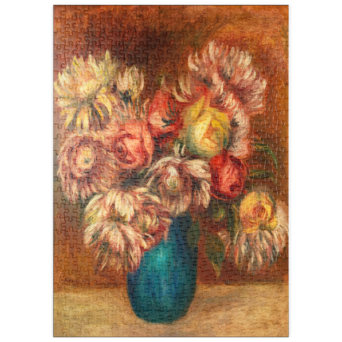 puzzleplate Flowers in a Green Vase (Fleurs dans un vase vert) (1912) by Pierre-Auguste Renoir 500 Puzzle