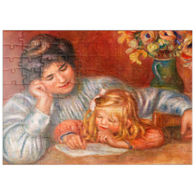 Darstellung des Puzzle Motivs Writing Lesson (1905) by Pierre-Auguste Renoir - Puzzleteile: 100