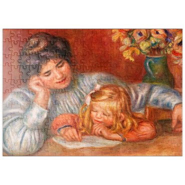 puzzleplate Writing Lesson (La Leçon d'écriture) (1905) by Pierre-Auguste Renoir 200 Puzzle