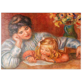 Darstellung des Puzzle Motivs Writing Lesson (1905) by Pierre-Auguste Renoir - Puzzleteile: 200