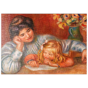Darstellung des Puzzle Motivs Writing Lesson (1905) by Pierre-Auguste Renoir - Puzzleteile: 500