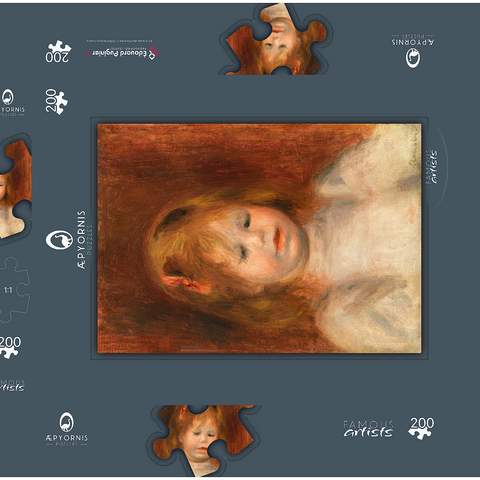 Portrait of Jean Renoir (Portrait de Jean Renoir) (1897) by Pierre-Auguste Renoir 200 Puzzle Schachtel 3D Modell