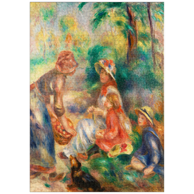 Darstellung des Puzzle Motivs Apple Vendor (1890) by Pierre-Auguste Renoir - Puzzleteile: 1000