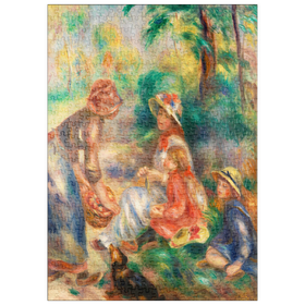 Darstellung des Puzzle-Motivs Apple Vendor (1890) by Pierre-Auguste Renoir – Puzzleteile: 500