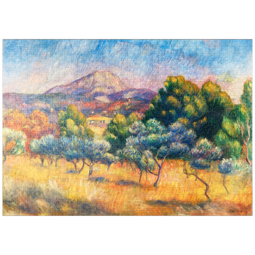 puzzleplate Montagne Sainte-Victoire (Paysage) (1889) by Pierre-Auguste Renoir 1000 Puzzle