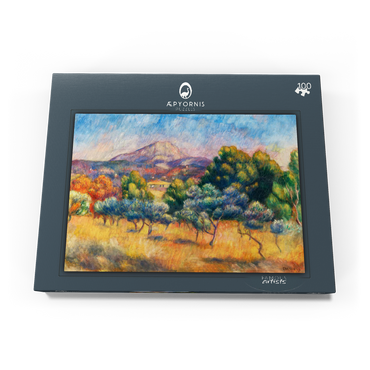 Montagne Sainte-Victoire (Paysage) (1889) by Pierre-Auguste Renoir 100 Puzzle Schachtel Ansicht3