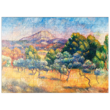 puzzleplate Montagne Sainte-Victoire (Paysage) (1889) by Pierre-Auguste Renoir 100 Puzzle