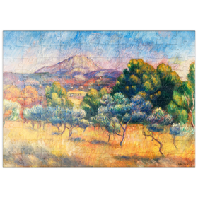 Darstellung des Puzzle Motivs Montagne Sainte-Victoire (Paysage) (1889) by Pierre-Auguste Renoir - Puzzleteile: 100
