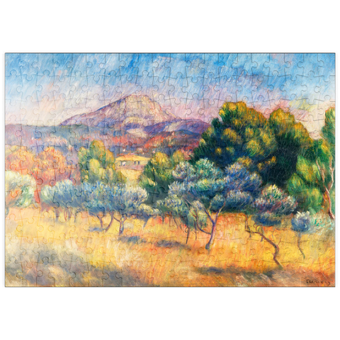 puzzleplate Montagne Sainte-Victoire (Paysage) (1889) by Pierre-Auguste Renoir 200 Puzzle