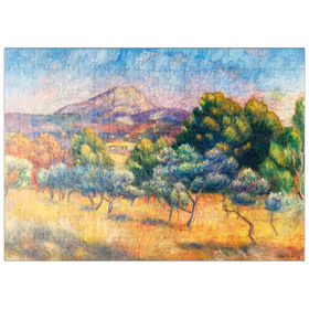 Darstellung des Puzzle Motivs Montagne Sainte-Victoire (Paysage) (1889) by Pierre-Auguste Renoir - Puzzleteile: 200