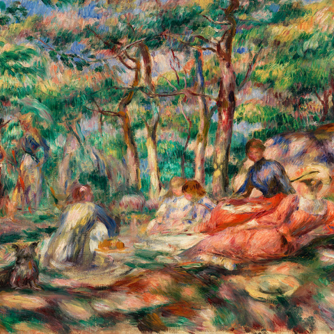 Picnic (Le Déjeuner sur l'herbe) (1893) by Pierre-Auguste Renoir 1000 Puzzle 3D Modell