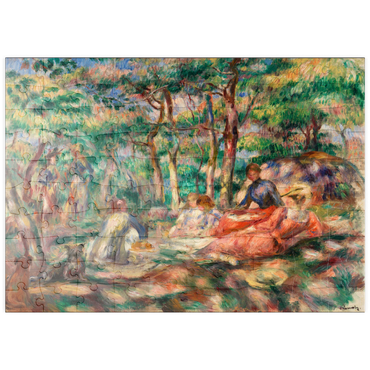 puzzleplate Picnic (Le Déjeuner sur l'herbe) (1893) by Pierre-Auguste Renoir 100 Puzzle