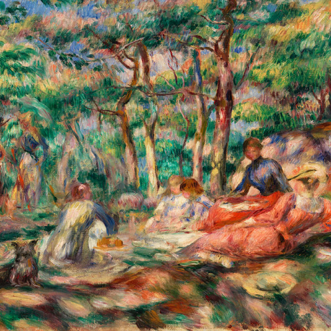 Picnic (Le Déjeuner sur l'herbe) (1893) by Pierre-Auguste Renoir 100 Puzzle 3D Modell