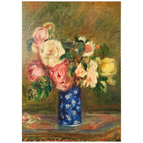 puzzleplate Bouquet of Roses (Le Bouquet de roses) (1882) by Pierre-Auguste Renoir 1000 Puzzle