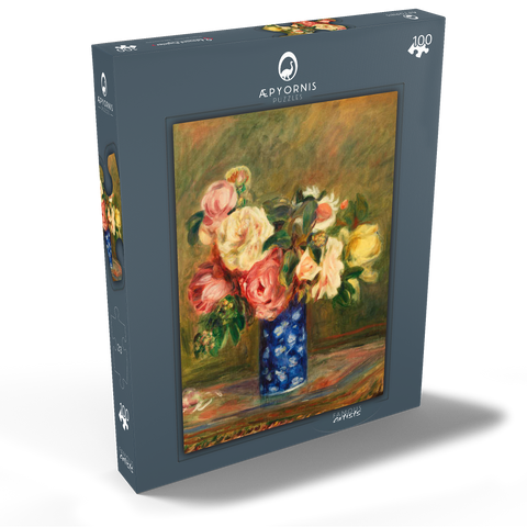 Bouquet of Roses (Le Bouquet de roses) (1882) by Pierre-Auguste Renoir 100 Puzzle Schachtel Ansicht2