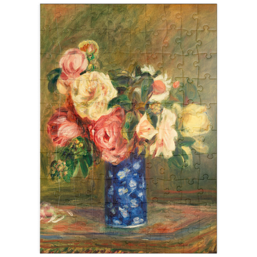 puzzleplate Bouquet of Roses (Le Bouquet de roses) (1882) by Pierre-Auguste Renoir 100 Puzzle