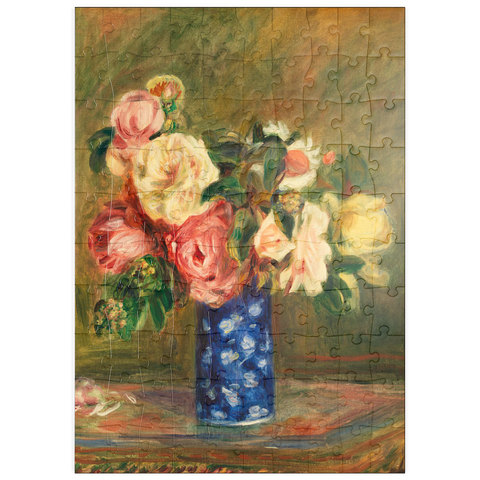 puzzleplate Bouquet of Roses (Le Bouquet de roses) (1882) by Pierre-Auguste Renoir 100 Puzzle